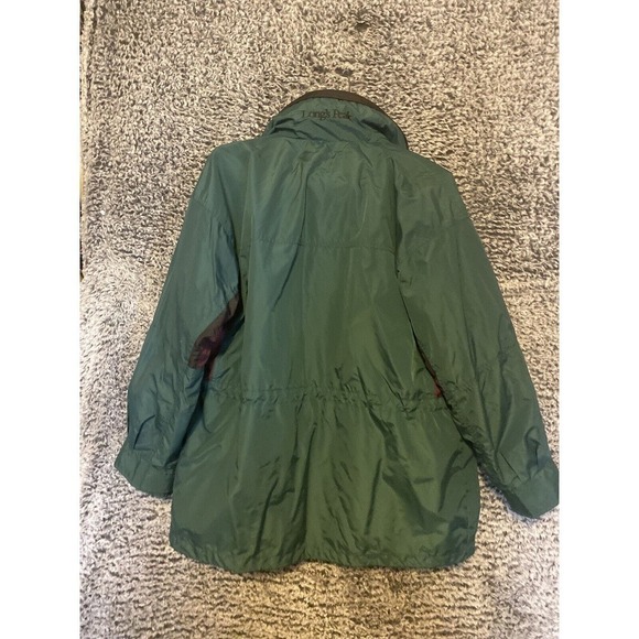VTG Columbia Long’s Peak Jacket Size women’s Large Shell Only Dark Berry/Forest - Picture 6 of 12